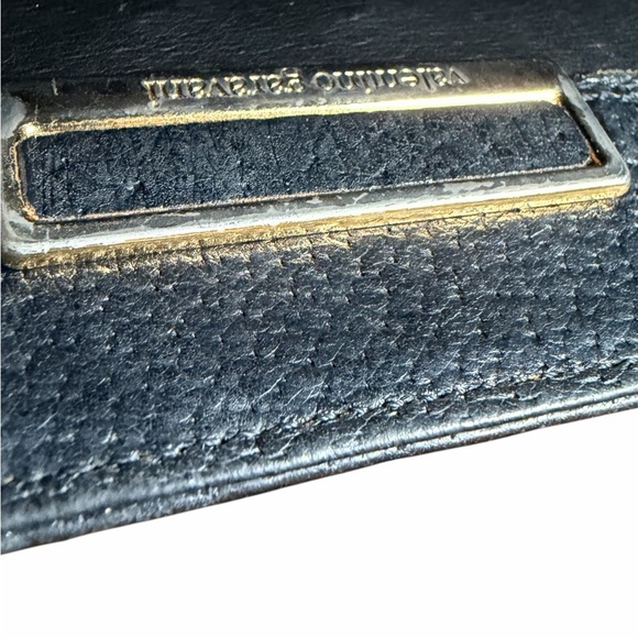 Vintage Valentino Garavani Black Leather Top Handle Bag Satchel - Picture 8 of 8